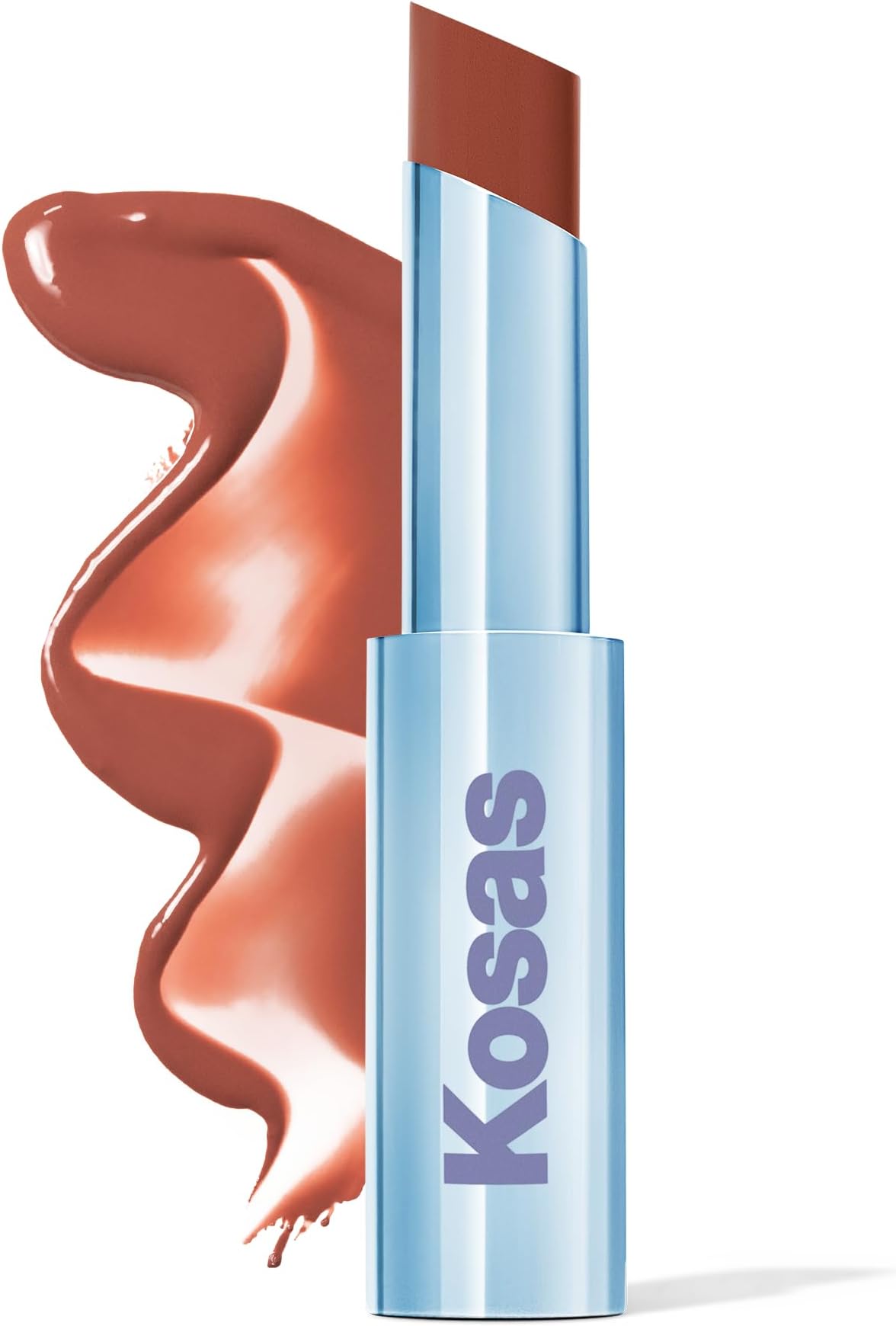 Kosas Wet Stick Moisturizing Shiny Sheer Lipstick with Ceramides, Hyaluronic acid, Peptides and Mango Butter - Soothes, Softens, and Moisturizes Lips – Island High