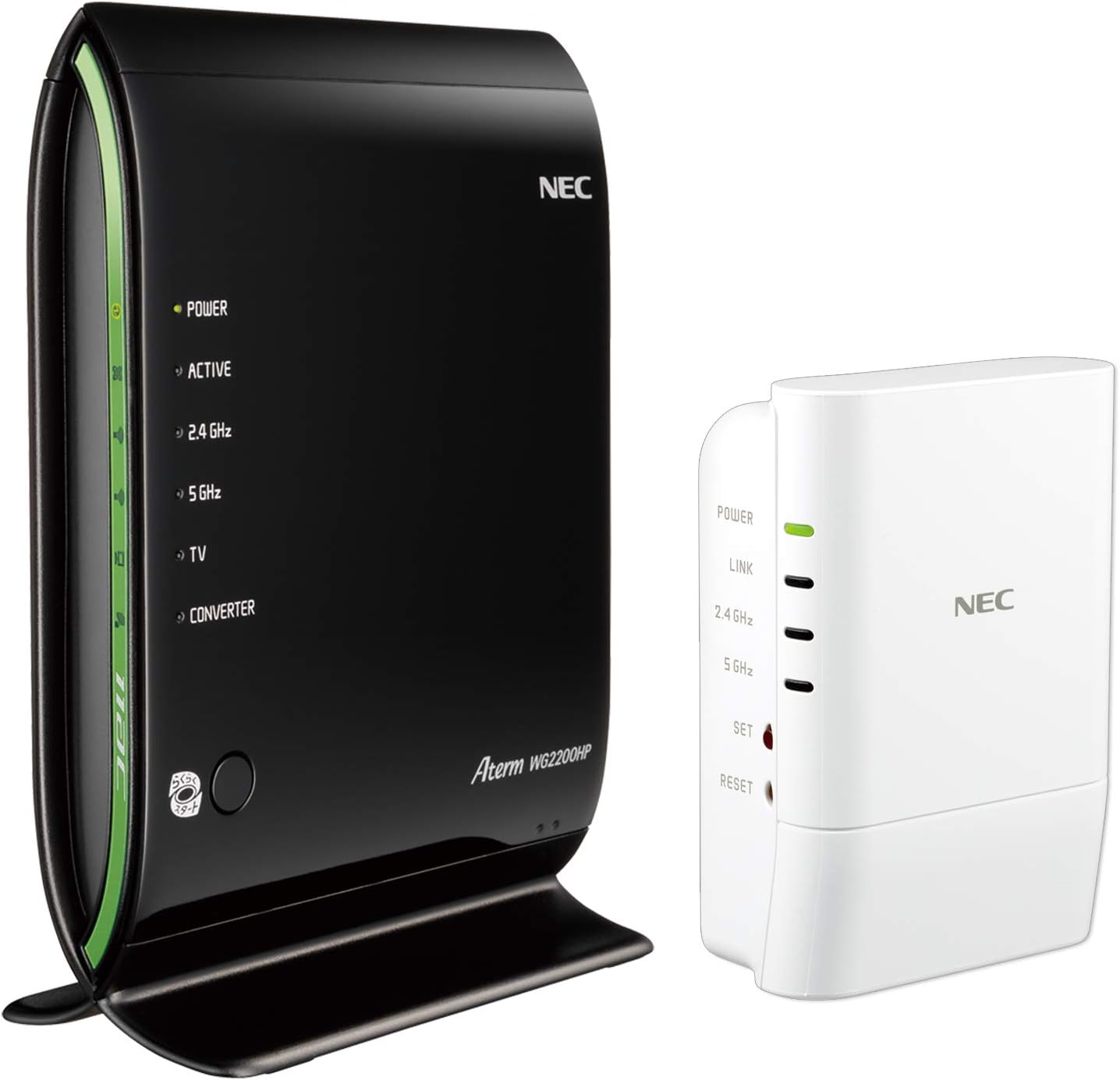 Amazon Co Jp 限定 Nec Wi Fi 無線lanルーター Aterm Wg2200hp 中継機 Aterm W1200ex セット ペアリング済み Aterm Nec 無線 有線lanルーター 通販 Amazon