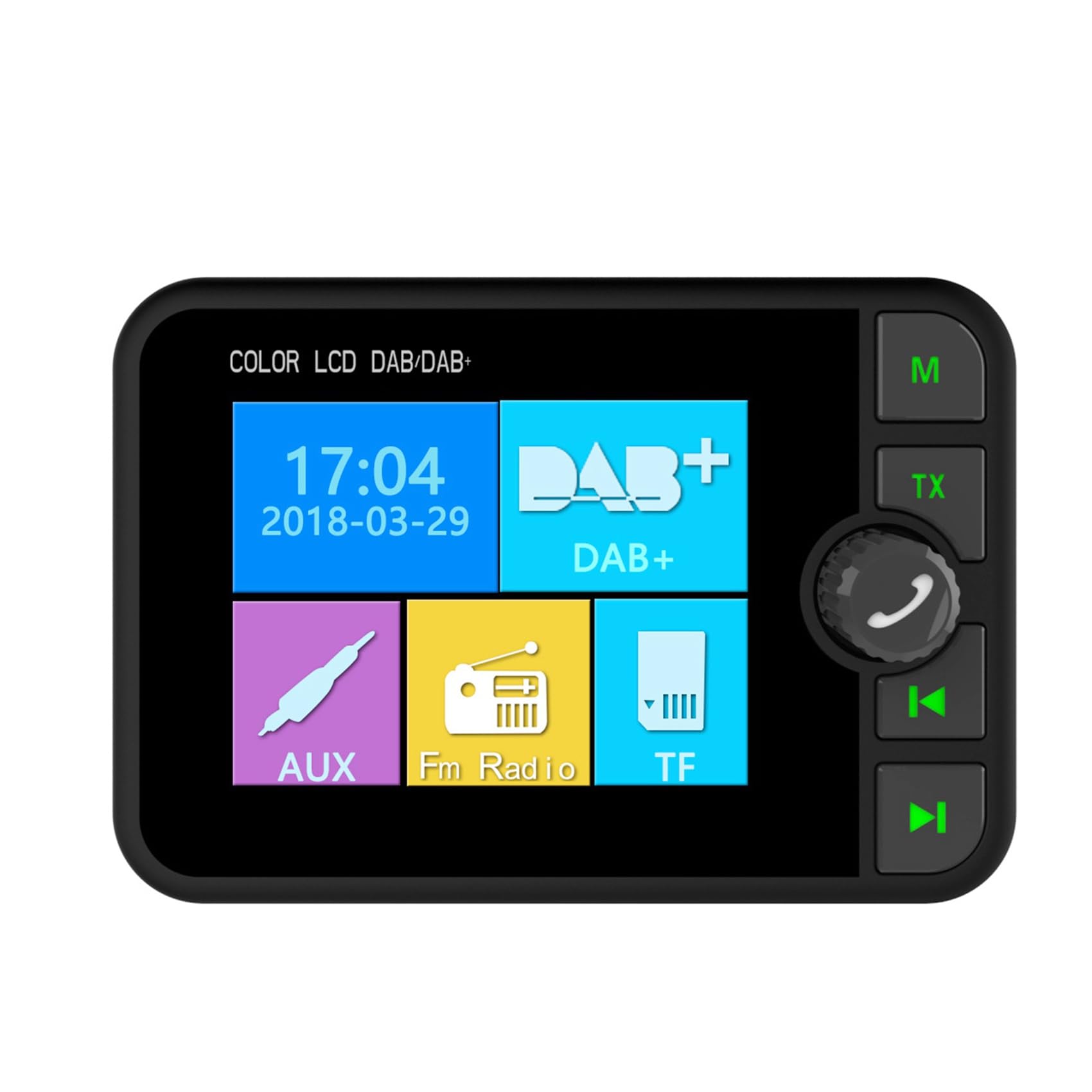 2X Coche / + Receptor Radio Digital Universal Bluetooth Reproductor de Música MP3 Adaptador Transmisión FM con Pantalla LCD