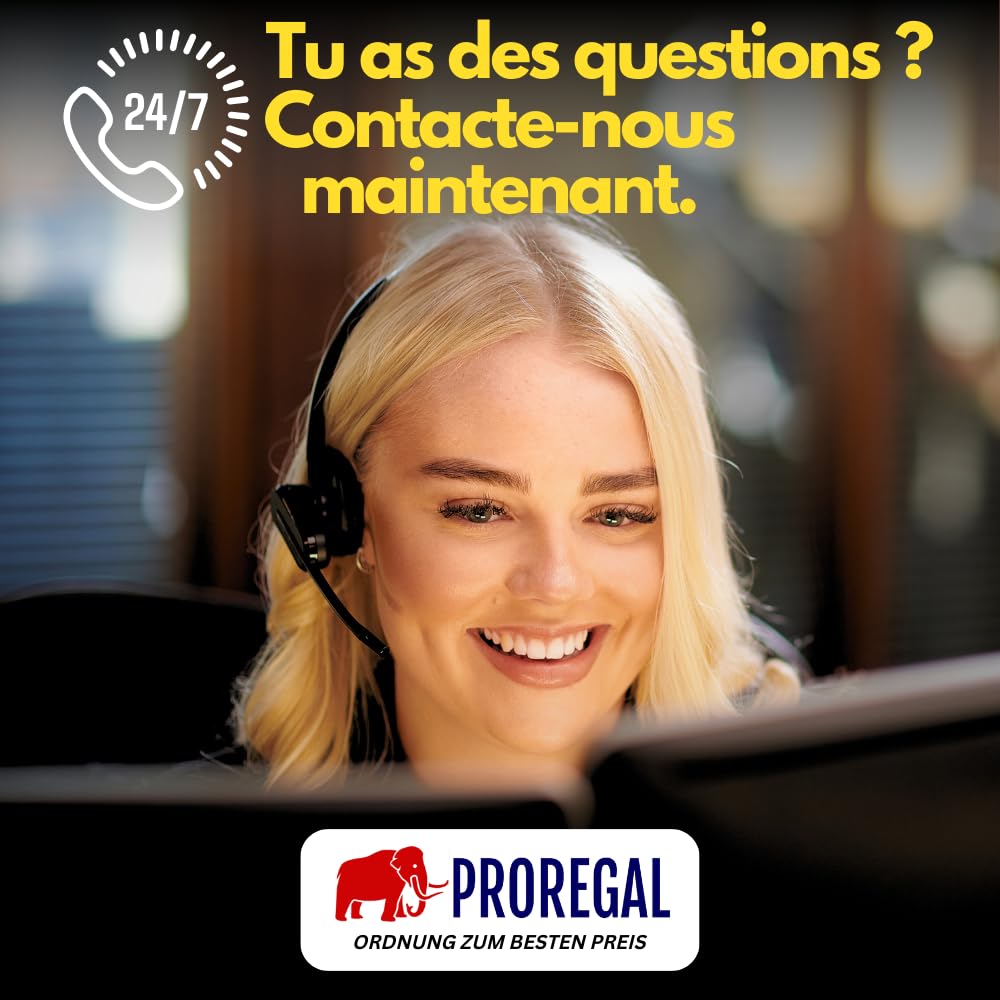 PROREGAL Diable Pliable Rhino XL | HxLxP 104x50x60cm | Capacité de Charge 250 kg | Bleu | Roues pneumatiques | Chariot de Transport, Diable d'escalier