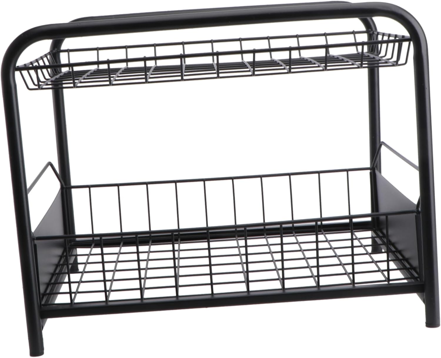 Kitchen Storage Rack Telescopic Push-pull Organizer for under Sink Countertop Stackable Design Multi-functional Storage for Bathroom Kitchen Black