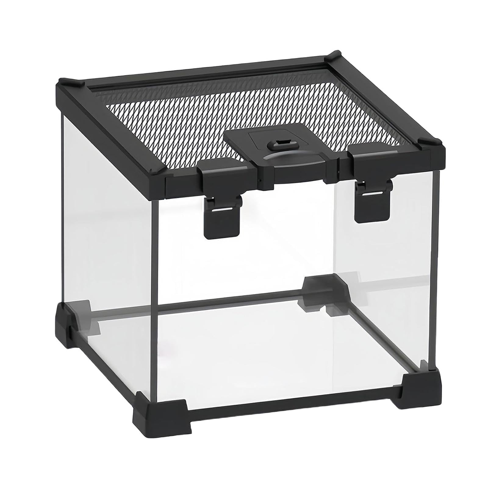 Generic Mini Terrario de Cristal para Reptiles, Terrario para Mascotas Trepadoras, Caja de Alimentación, Terrario de Cría para Serpientes, Geckos Y Arañas.