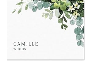 Olive Bloom Personalized Note Cards: Express Your Gratitude in Style