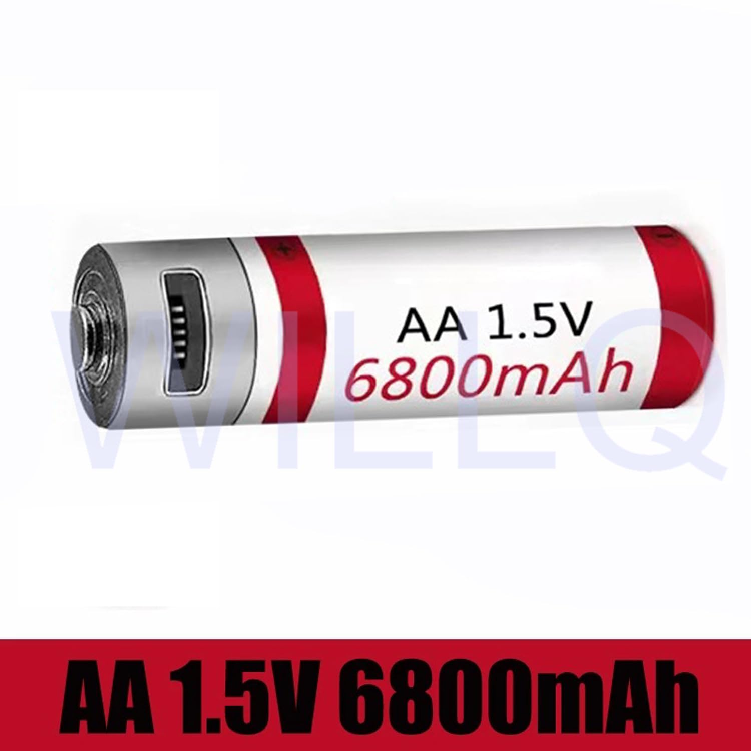 Batería Recargable de Litio AA de 6800 mAh con Salida USB Constante de 1,5 V y Carga rápida de 2 Horas con Cable USB. Más de 1000 ciclos de Carga. Batería AA.