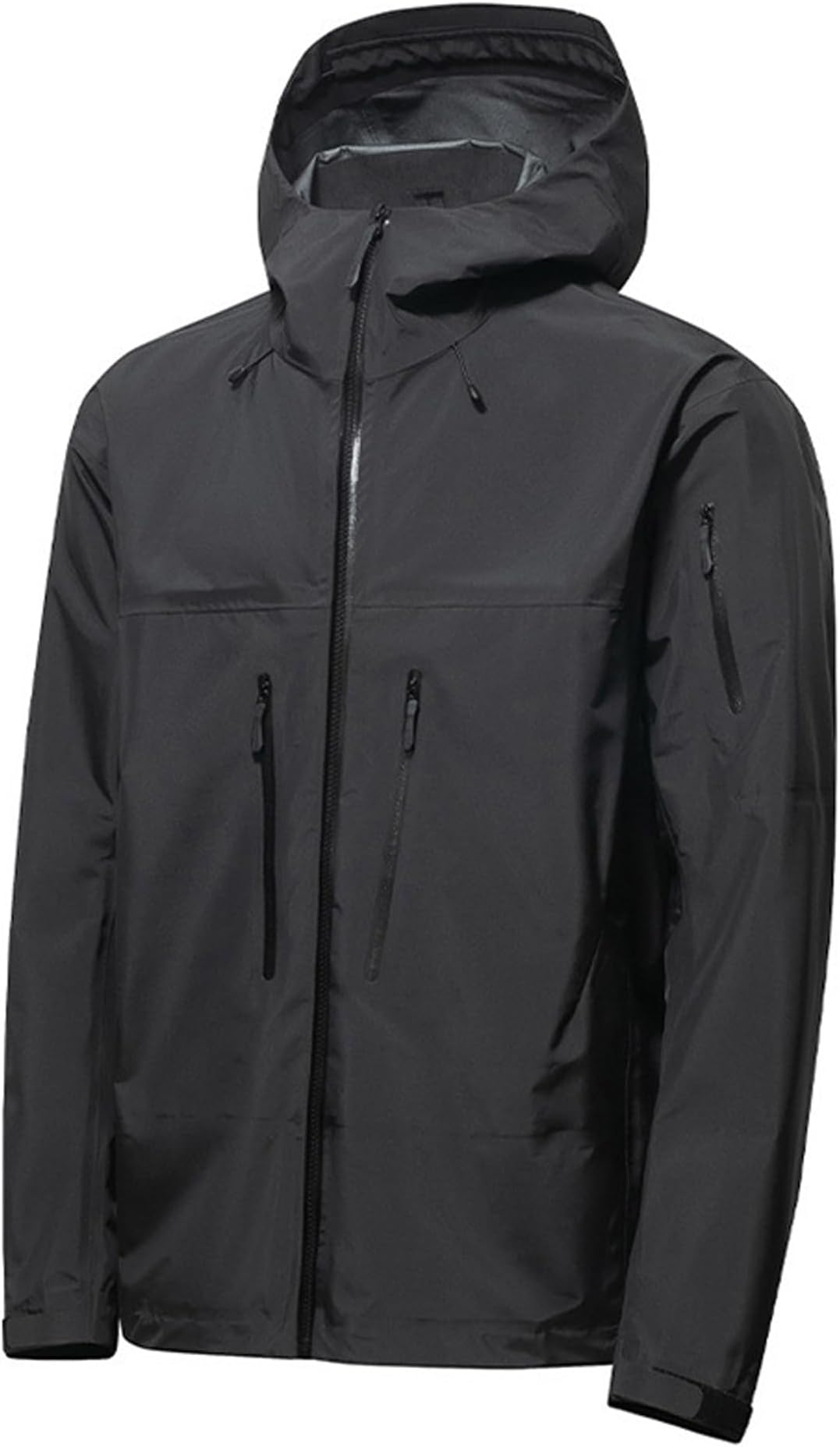 WK-39cfyql Gore-Tex Jacket, Men's, Women's, Couples, Rainwear, Waterproof Jacket, Windproof, Rainproof, Breathable, Hat, Daily Rain Gear, Fishing, Hiking, Climbing, Outdoors, Unisex