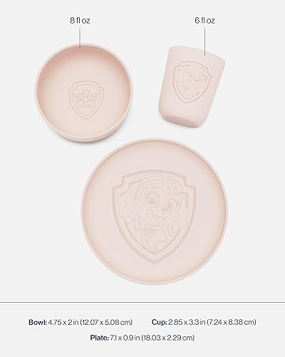 Miniatura 9 de Lalo PAW Patrol - Juego de vajilla para niños pequeños y niños, vajilla apta para lavavajillas, sin BPA, platos para niños, incluye cuenco, plato y