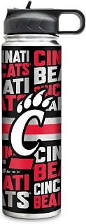 Rico Industries NCAA 22oz Stainless Steel Tumbler with Lid - Great For Coffee, Tea, Water or Cocktails