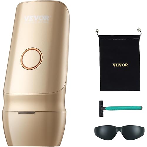 VEVOR Intense Pulsed Light (IPL) System Hair Removal, IPL Permanent Hair Removal with Ice-Cool Technology for Women Men, Auto/Manual Modes, Painless At-Home Hair Removal Device for Whole Body