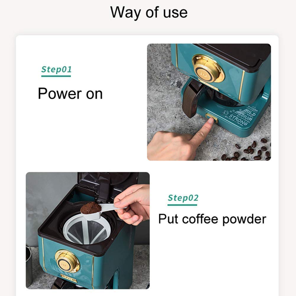 Amazon.co.jp: アメリカンコーヒーマシンメーカー家庭用レトロ電気
