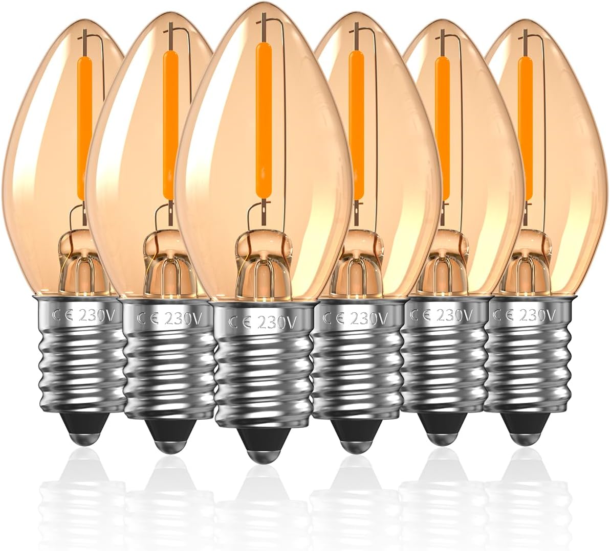 Bonlux E14 LED Light Bulb 0.5W E14 Night Light Bulb C7 LED Bulb SES E14