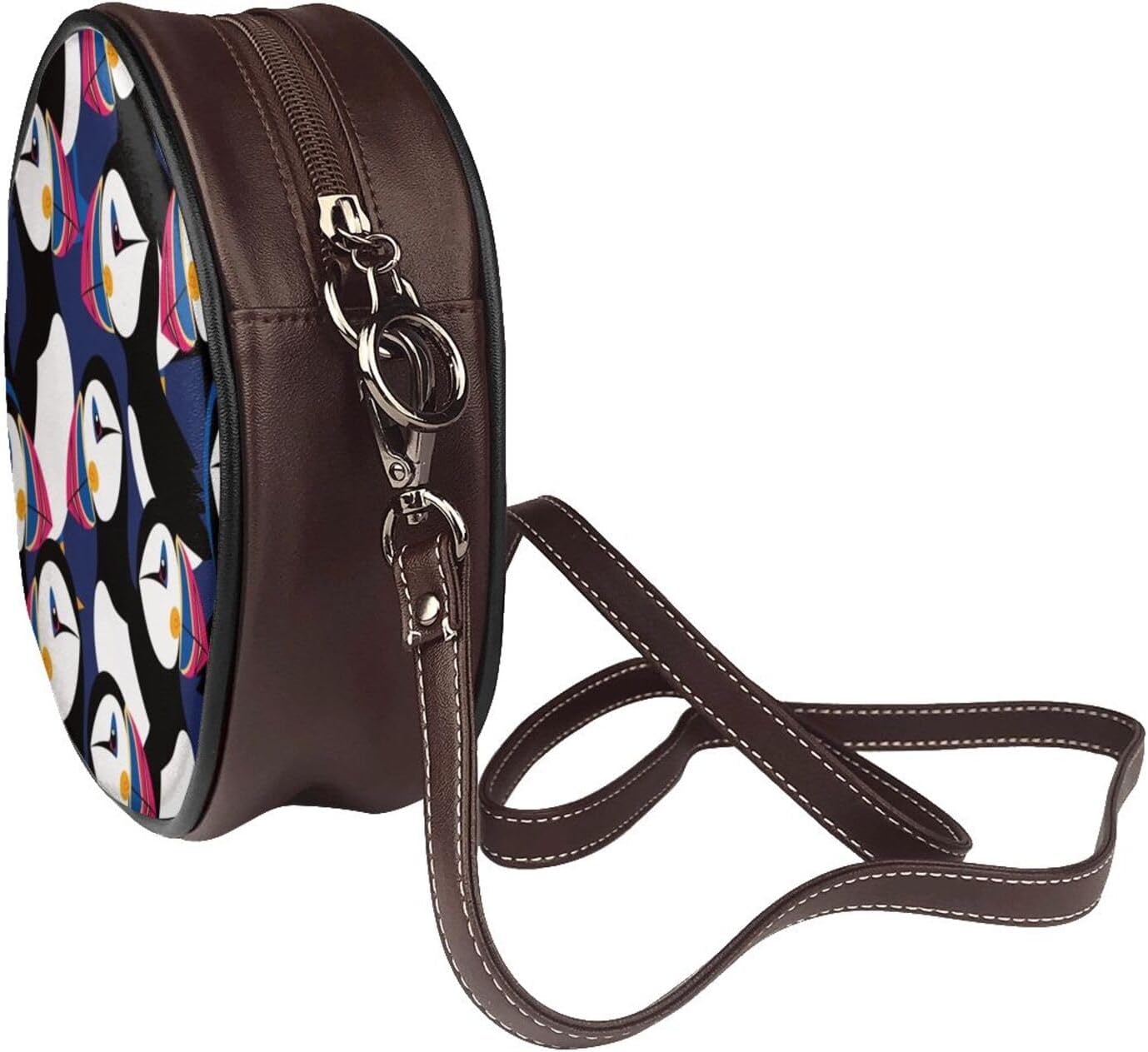 Leather Tote Travel Purse, Trendy Design Crossbody Bag for Women - Image 3