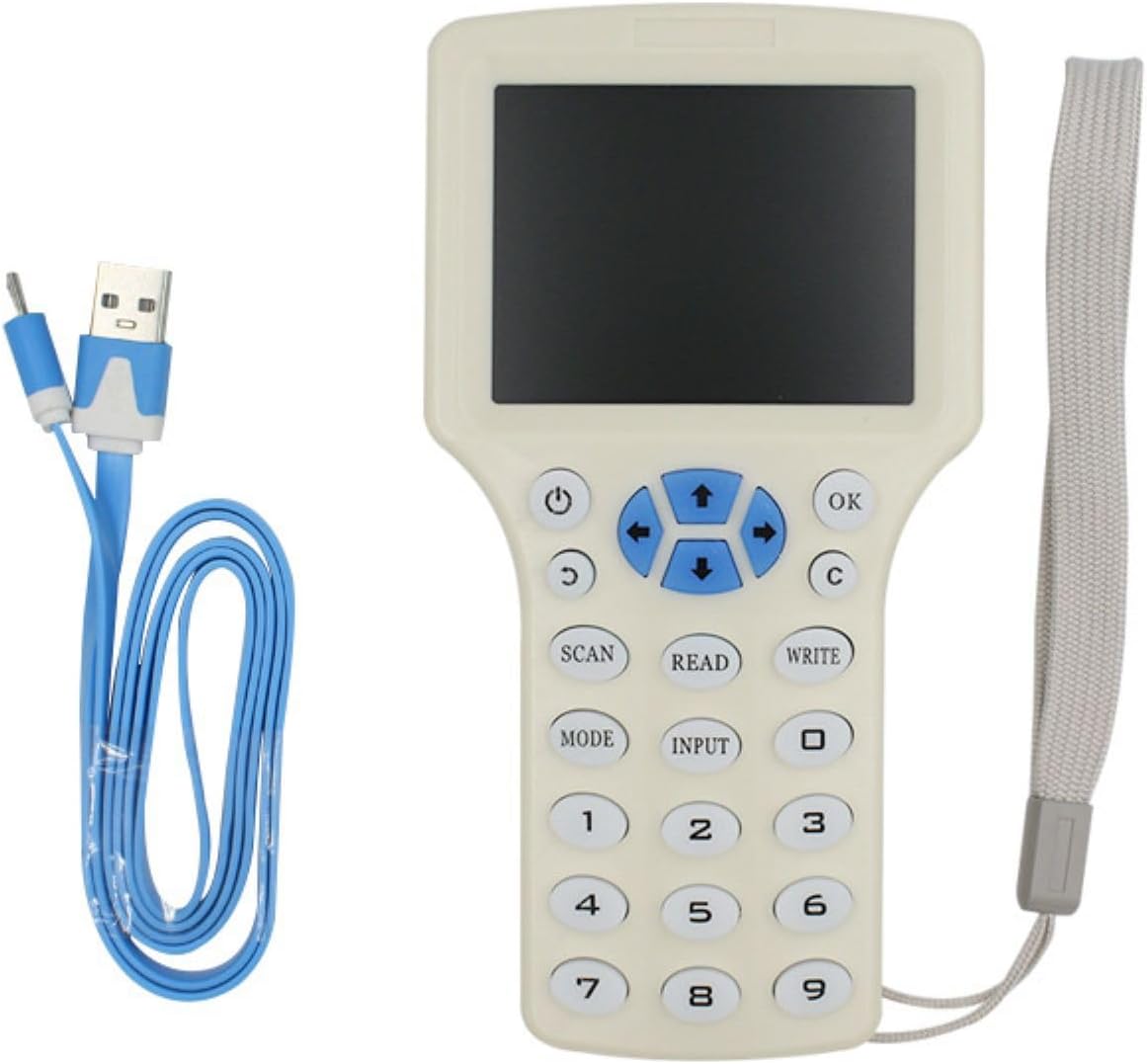 Handheld NFC Smart Card Reader 10 Frequency RFID Access Reader Writer ID IC Reader Accessory