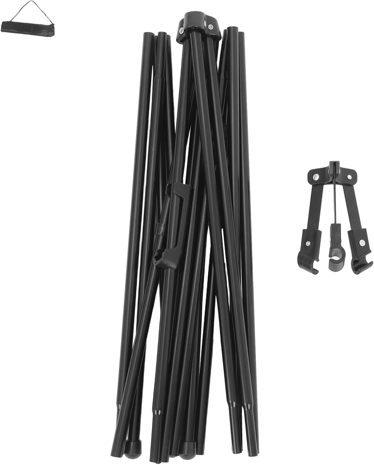 Housoutil Metal Tripod Easel Stand: Collapsible and Portable with Adjustable Height for Painting and Display Outdoor Sketching and Indoor Use