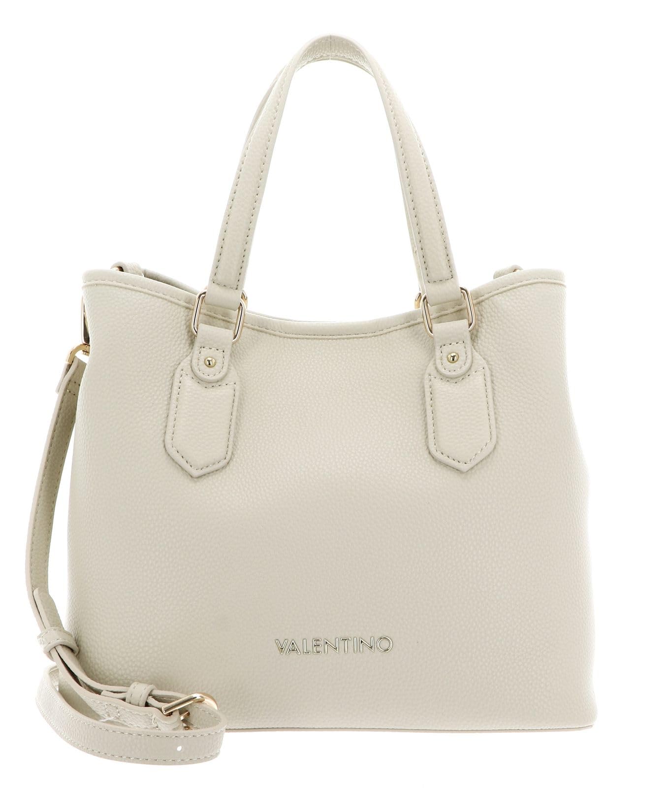 Valentino Women's Beige Polyethylene Handbag With Textured Finish - Handbags - One Size - Bags