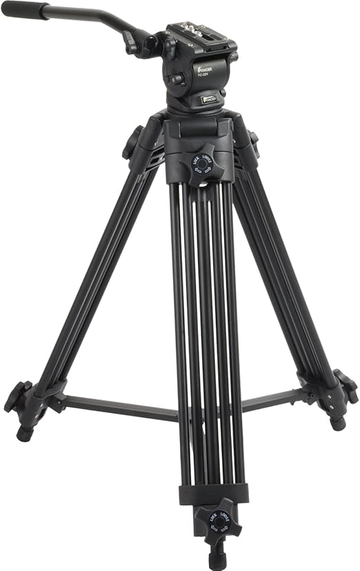 Fancier FC270A Pro Video Camera Tripod with Fluid Head + Extra