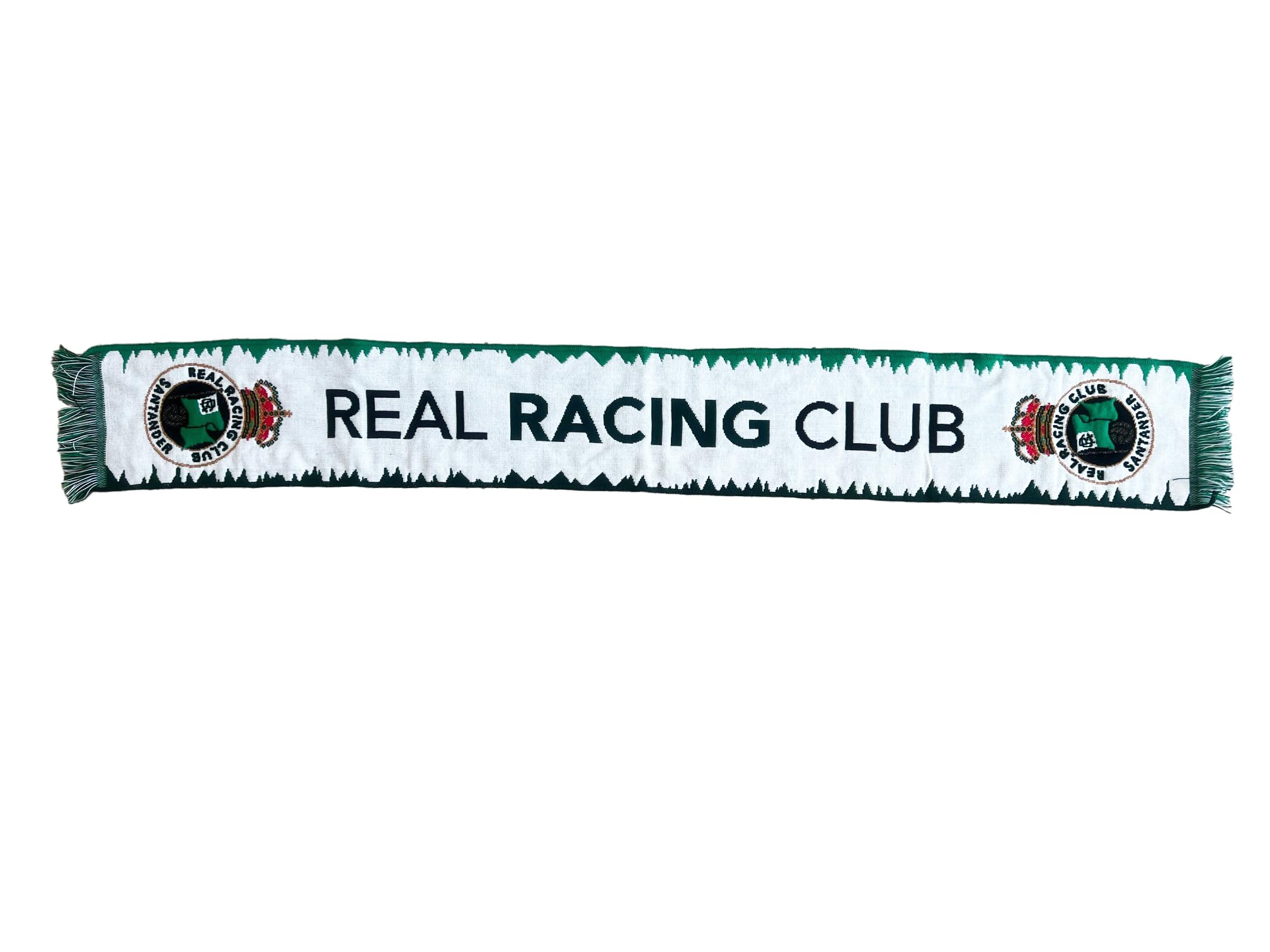 Real Racing Club White | Scarf Green Edges