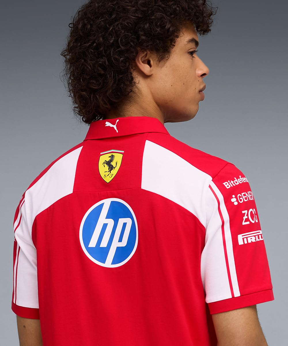 PUMA Scuderia Ferrari F1 2026 Polo Team Uomo - Rosso