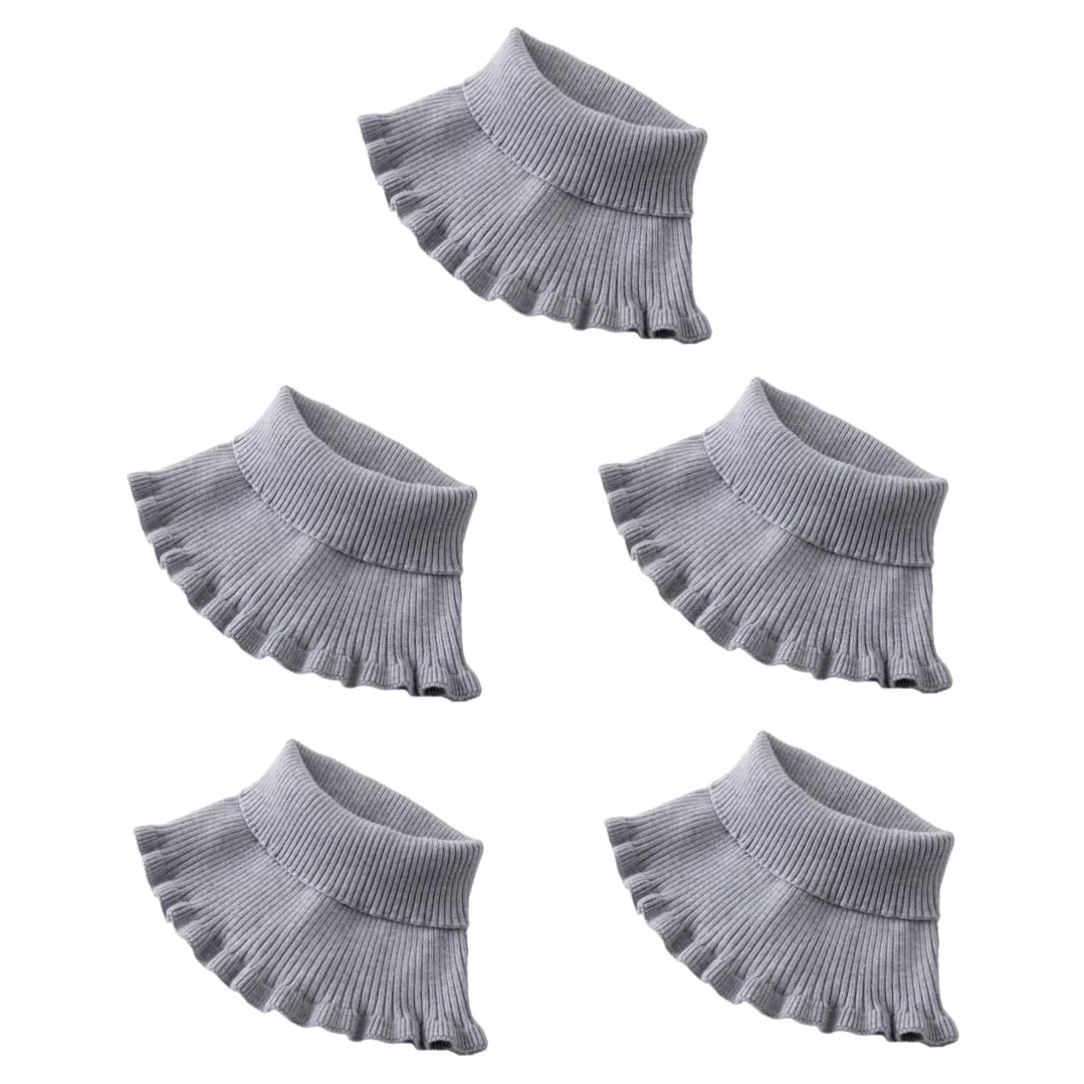 GALPADA 5piezas Gaiter De Cuello Cachemira Unisex Protector De Cuello Multifuncional Para Invierno Accesorio Térmico y Transpirable Para Uso Diario y Deportes