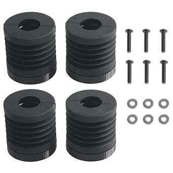 3D Printer K1-Max Accessories - Upgraded Rubber Feet - Anti-Vibration Foot Pads Easy Installation Anti-Slip Landing Mats Shock Absorption Cushion with Printed Parts Screw Spacers Pack of 4