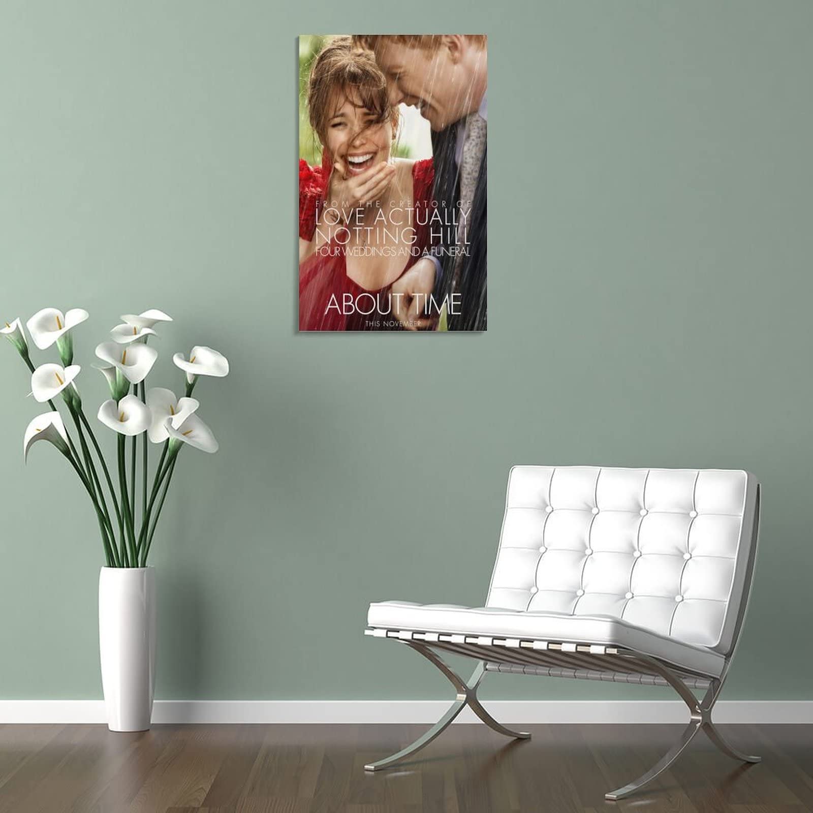 Poster di film di fantascienza della commedia romanza sul tempo, pittura decorativa su tela, per soggiorno, camera da letto, 60 x 90 cm