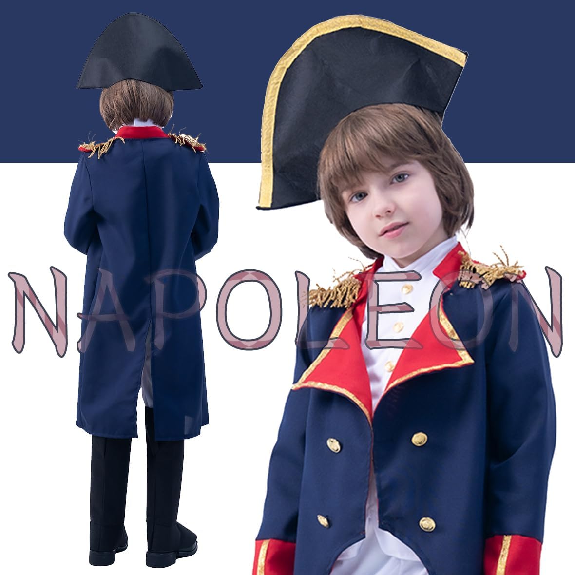 PGOND Boy's Napoleon French Emperor Costume - Image 6