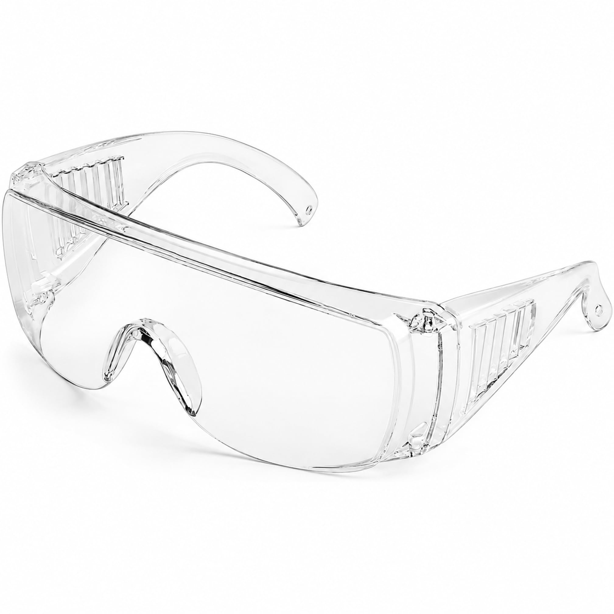 Calabria 1003 Fit Over Gafas de seguridad Fitover Prescription Eyewear Clear Tint Hombres Mujeres Wraparound Anti Niebla Resistente a los impactos