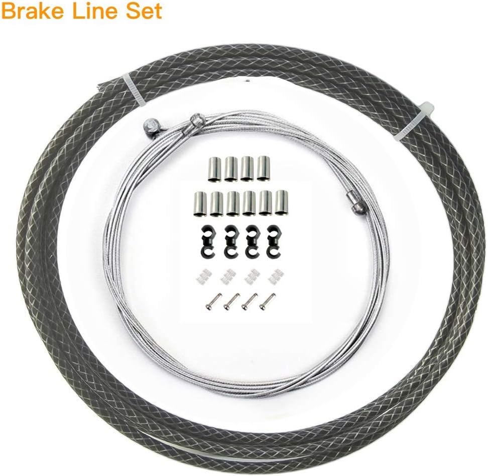 fortooBraided Cycling Brake Housing Cable Set MTB Road Bike Housing Kit Gear Bicycle Components Parts
