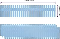 Vista 2 de JOIKIT 60 PCS Blue Plastic DIY Grid Drawer Dividers, Adjustable Organizer, Household Storage Makeup Socks Underwear Organizer