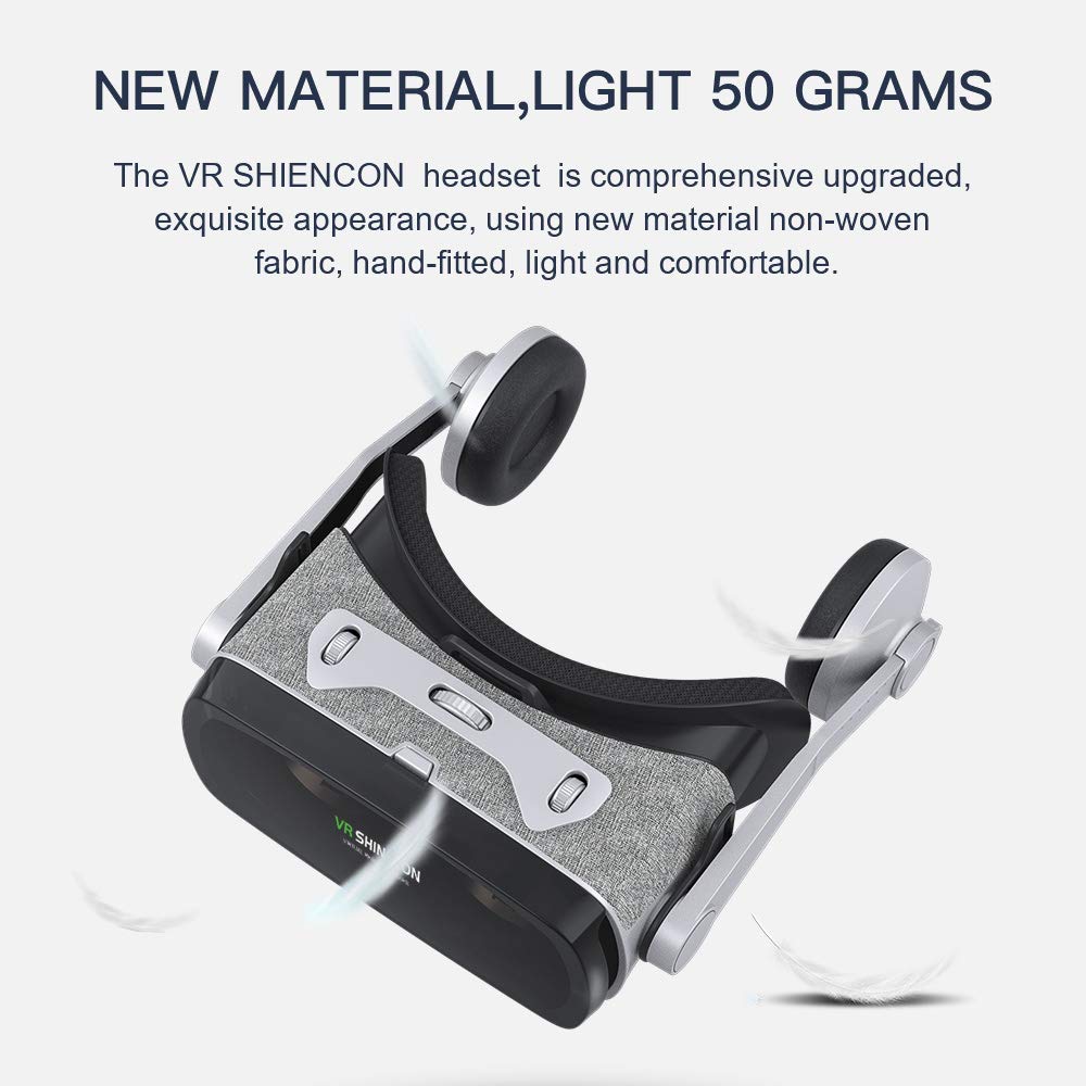 VR Okulary 3D, VR Virtual Reality Heads, Smartphone VR Słuchawki do gier i filmów Kompatybilne z iPhone i innymi smartfonami z systemem Android 4.7 do 6.0