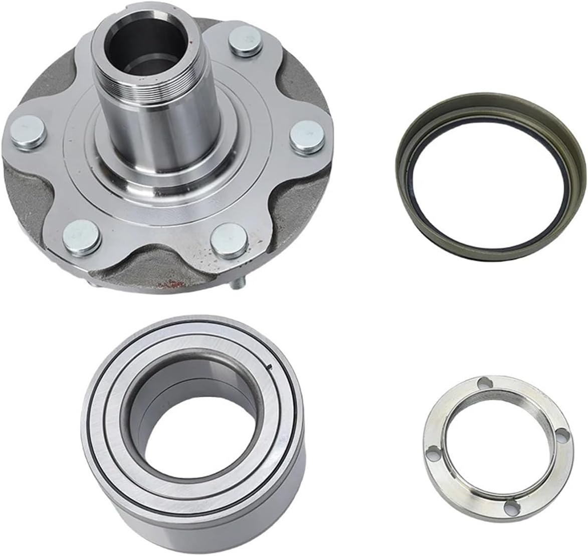 Front Wheel Bearing Hub Lock Nut Seal,Compatible For Toyota 4 Runner Tundra 2WD 1996-2007 Car Accessories Wheel Hub NT517011 WH5170112W