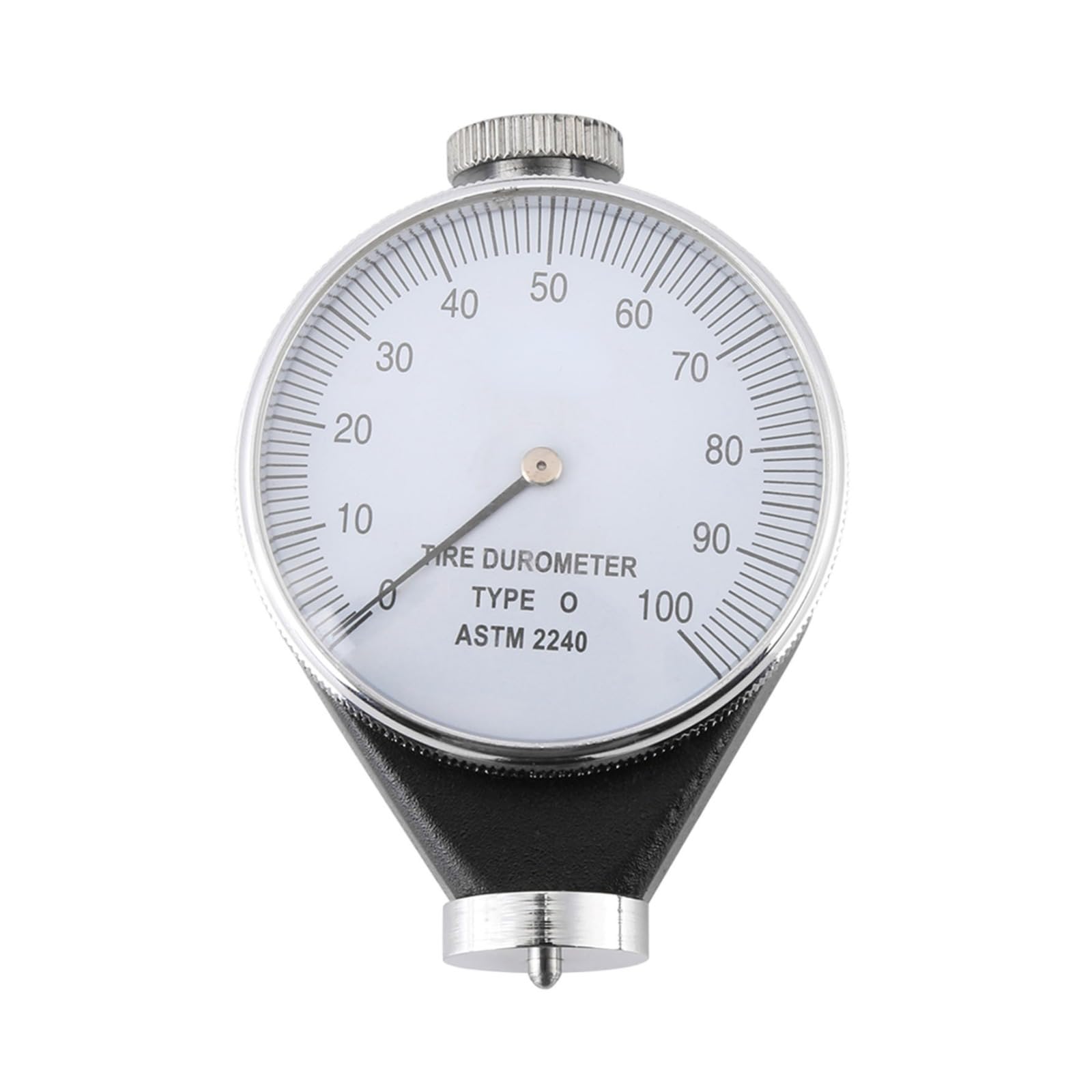 Testeur de dureté au mètre, Shore type A/O/D Pneu en caoutchouc testeur de dureté Duromètre Mètre 0–100 HA (O type)