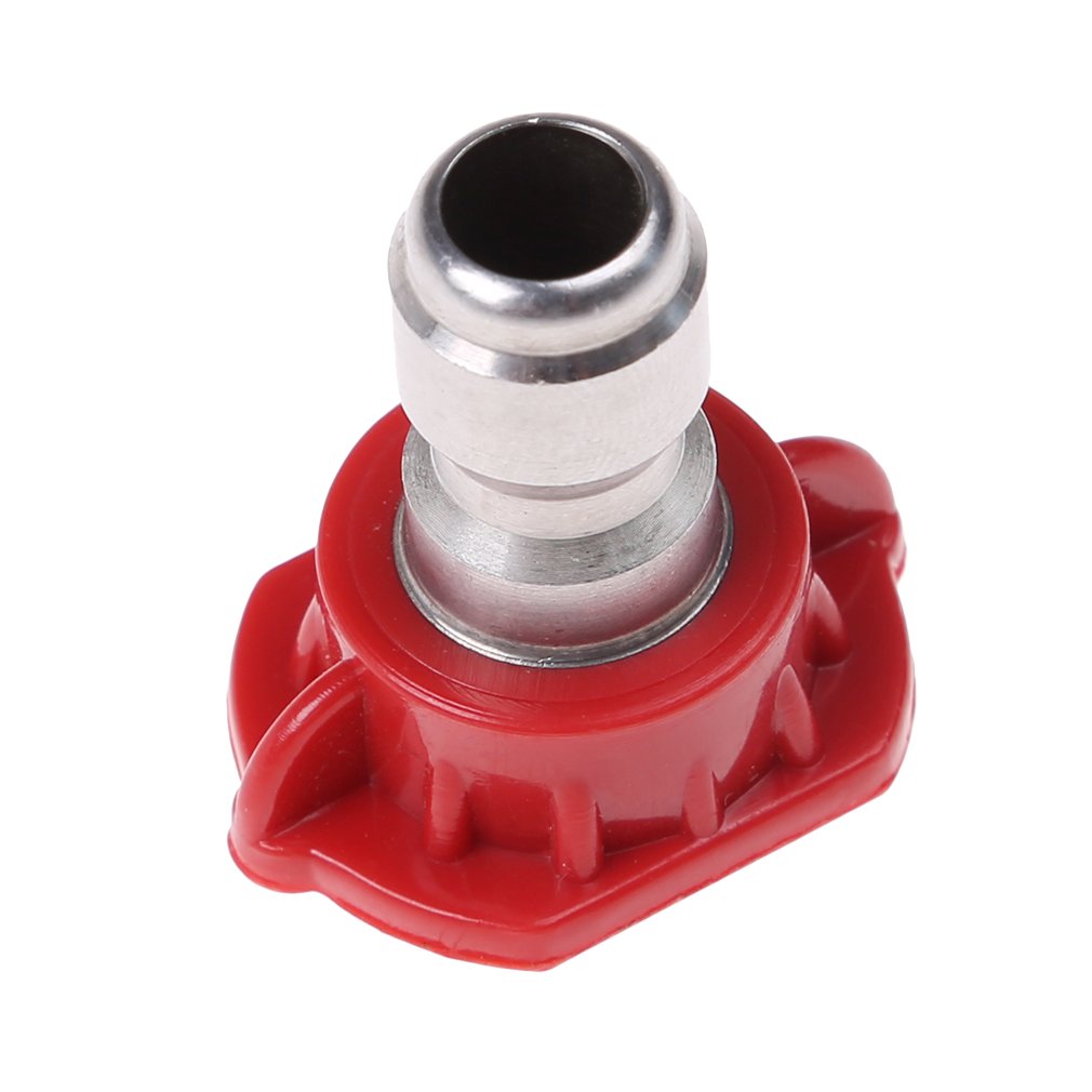Myhouse Pressure Washer Spray Nozzles Tip Red 0 Degree Spray Nozzles Tip
