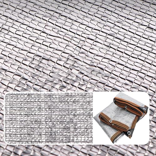 Malla de aluminio de sombreado exterior 4x9m transpirable reflectante 4