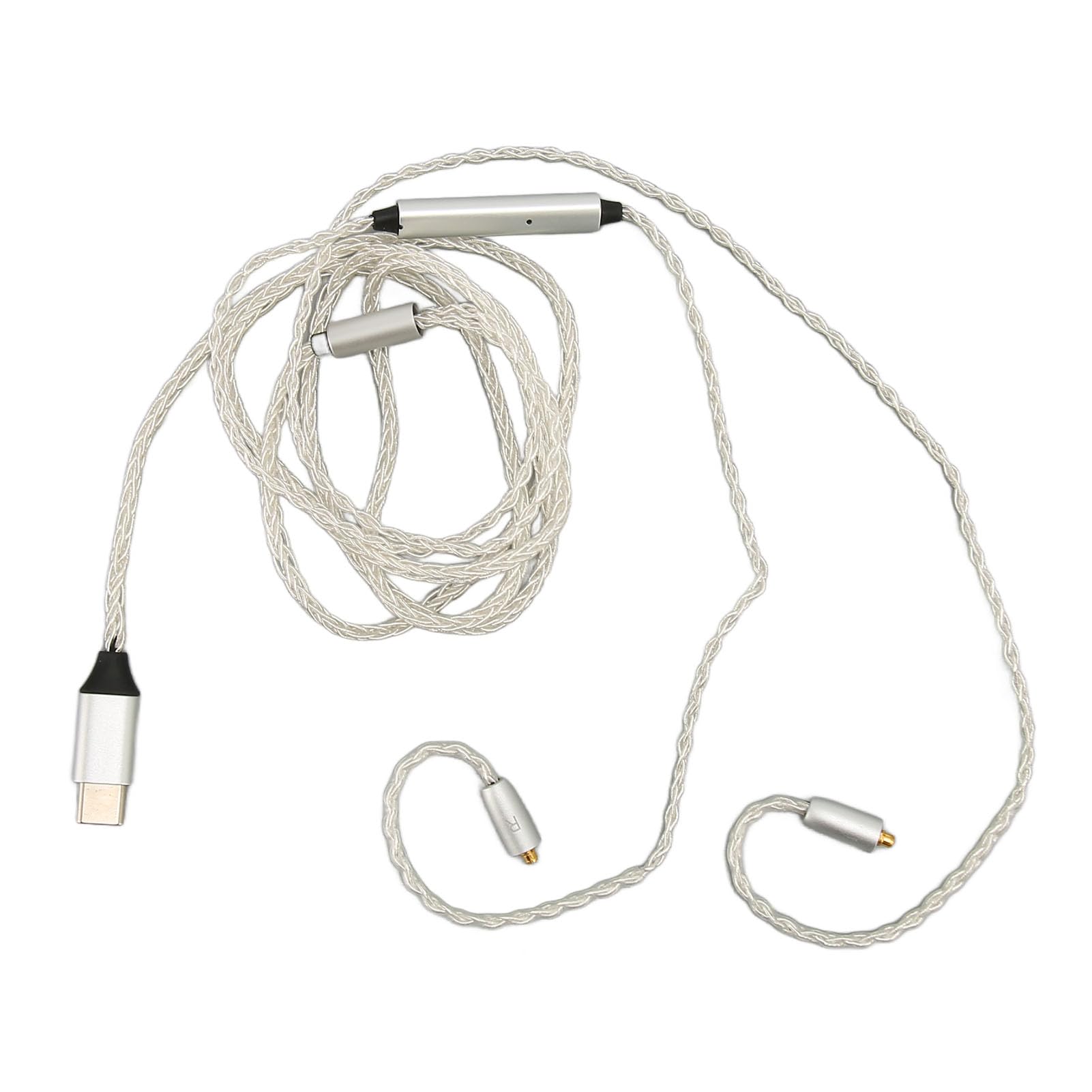 Type C Ersatzkabel, Abnehmbares Audiokabel mit Mikrofon für