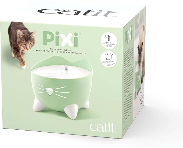Catit PIXI Cat Drinking Water Fountain in green