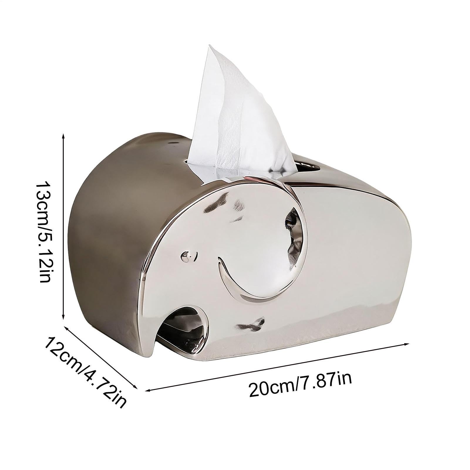 Portafazzoletti In Ceramica Decorativo Moderno Impermeabile A Forma Di | Ornamento Dispenser Per Fazzoletti Per Casa Bagno Rustico Scrivania Tavolo Uffici Comodino Cassettiera Viaggio
