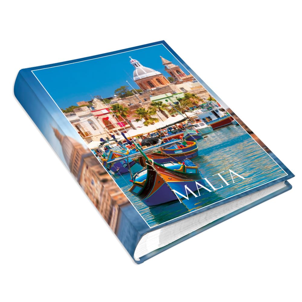 Urlaubsfotoalbum 15x21: Malta, Fototasche für Fotos, Taschen-Fotohalter für lose Blätter, Urlaub Malta, Handgemachte Fotoalbum
