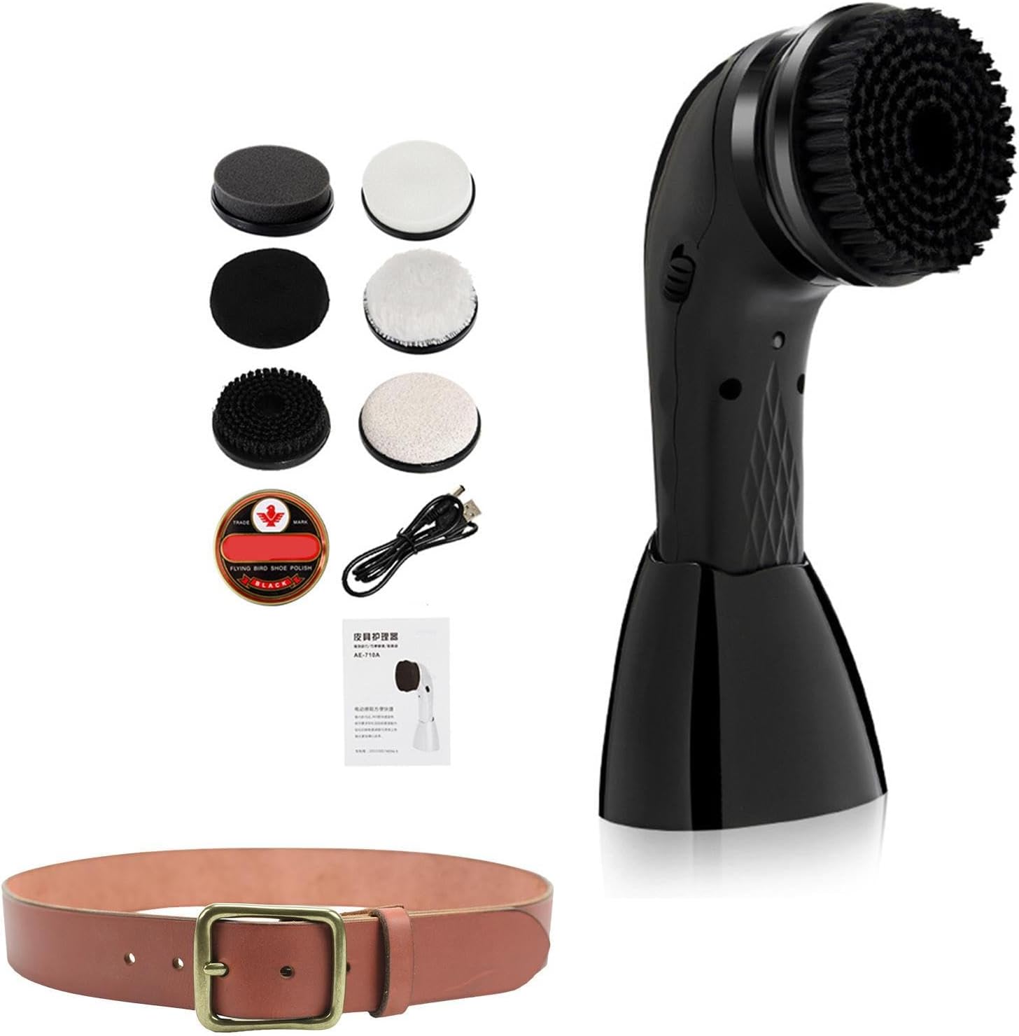 Rechargeable Shoe Shiner – Electric Leather Polisher, Multifunctional Cleaning Brush, Automatic Care Tool | Portable Maintenance Device For Home, Office, Travel, And Everyday Footwear Care