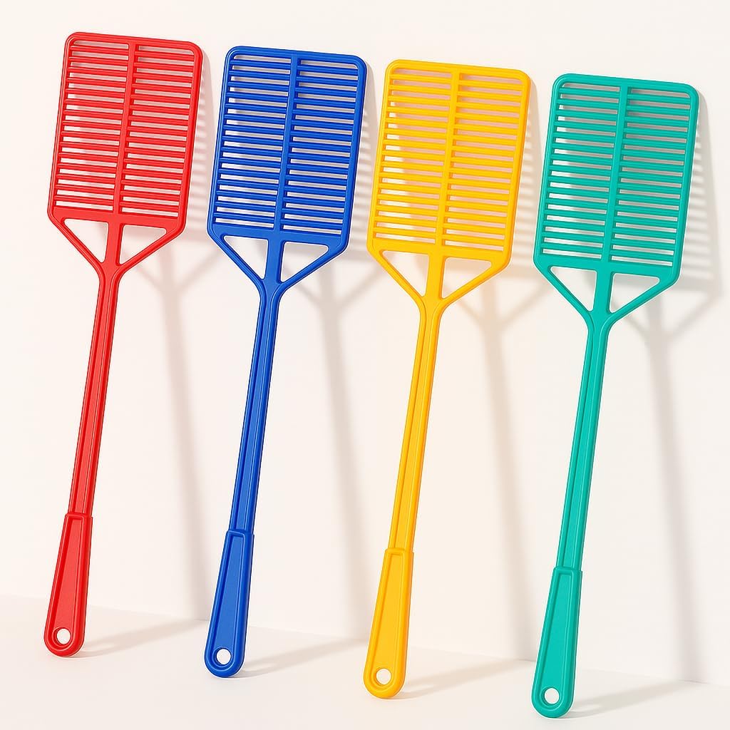 SEPARATE WAY ABS Plastic Square Fly Swatter, Set of 1 for Insects Swatting 4