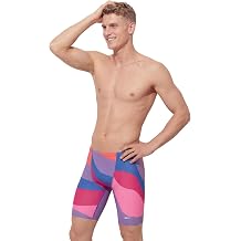Sporti Boys' & Men's Athletic Jammer Swimsuit, Abstract Printed Swimwear