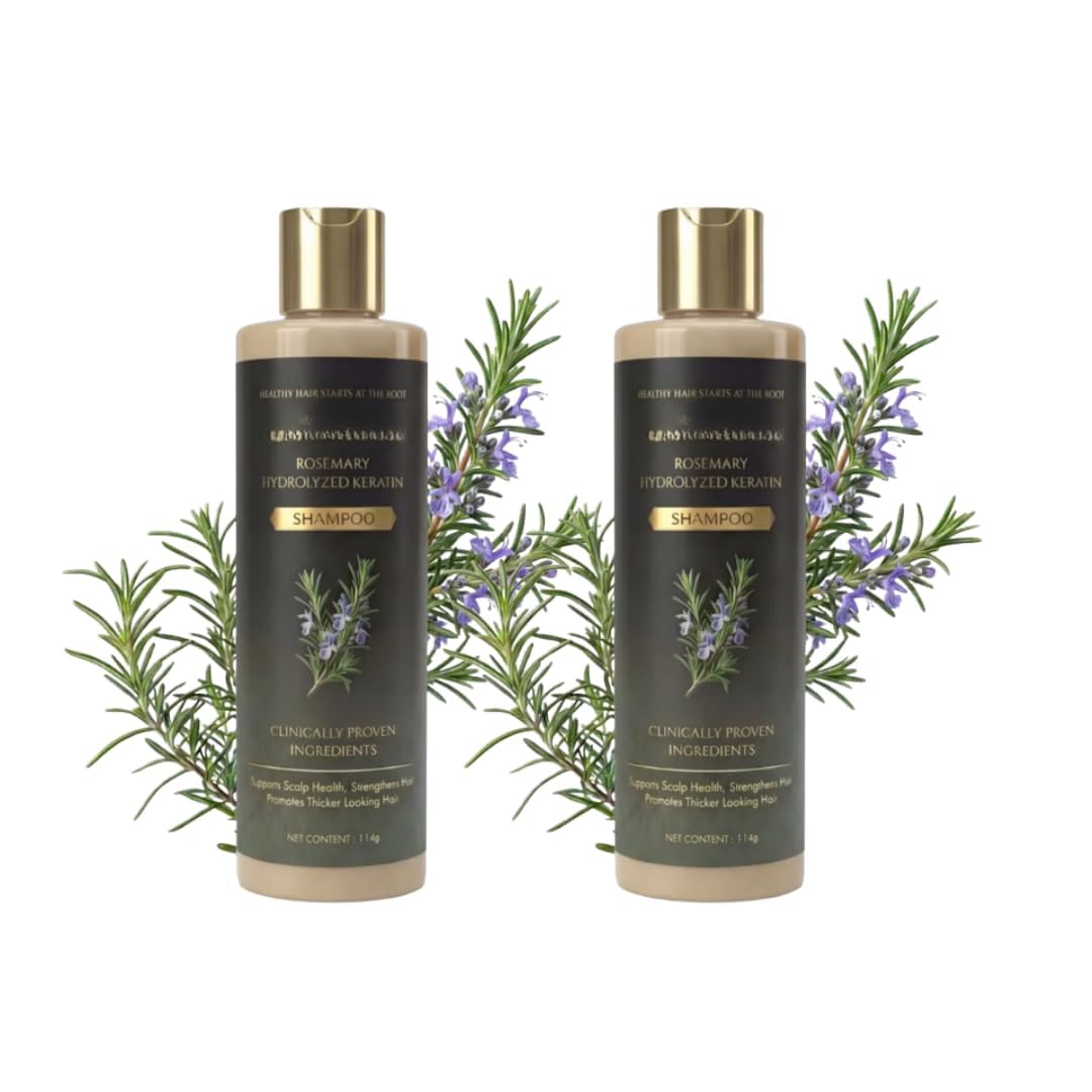 Organic Rosemary Hair Growth Shampoo, Natural Thickening & Strengthening Shampoo with Hydrolyzed Keratin and natural extract of rosemary (PACK OF2)-picture-34