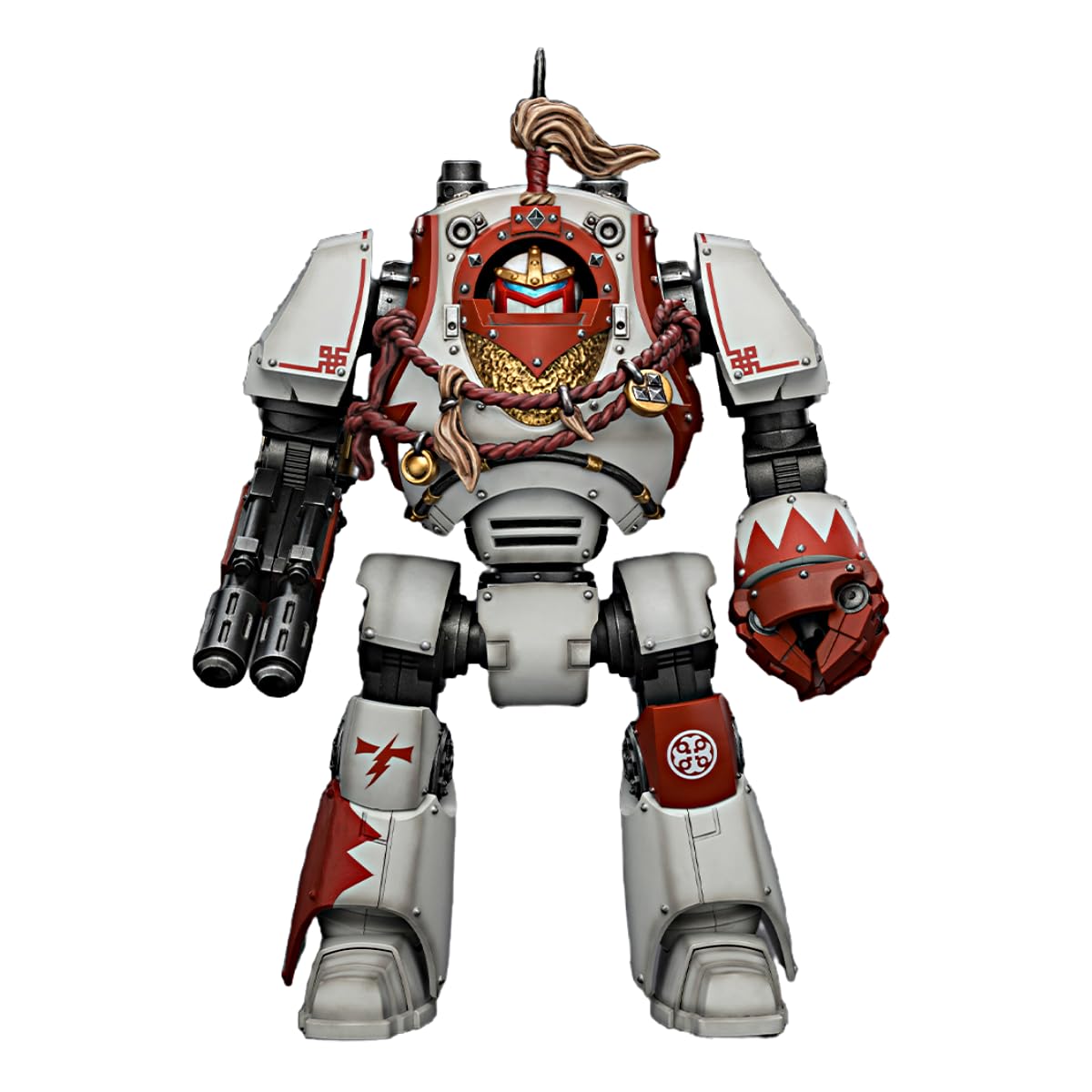 TOYVERSE JOYTOY Warhammer The Horus Heresy White Scars Contemptor Dreadnought with Melta Cannon and Gravis Power Fist 1/18 Scale Action Figure Character Model 15+