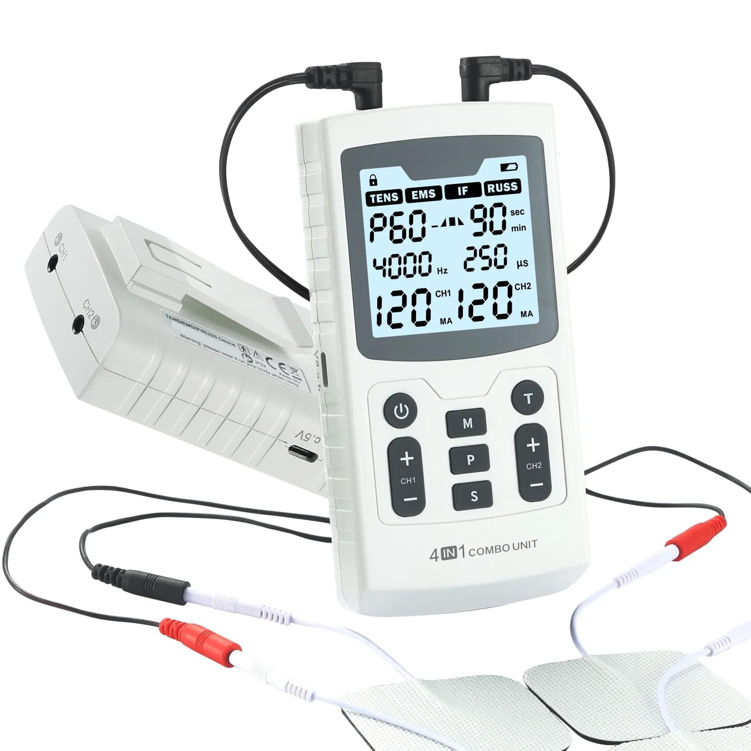 AHP Physiotherapy 4-in-1 Electrotherapy Machine – IFT, EMS, TENS & RUSS Combo for Full-Body Pain Relief with Self-Adhesive Pads & Travel Case-picture-28