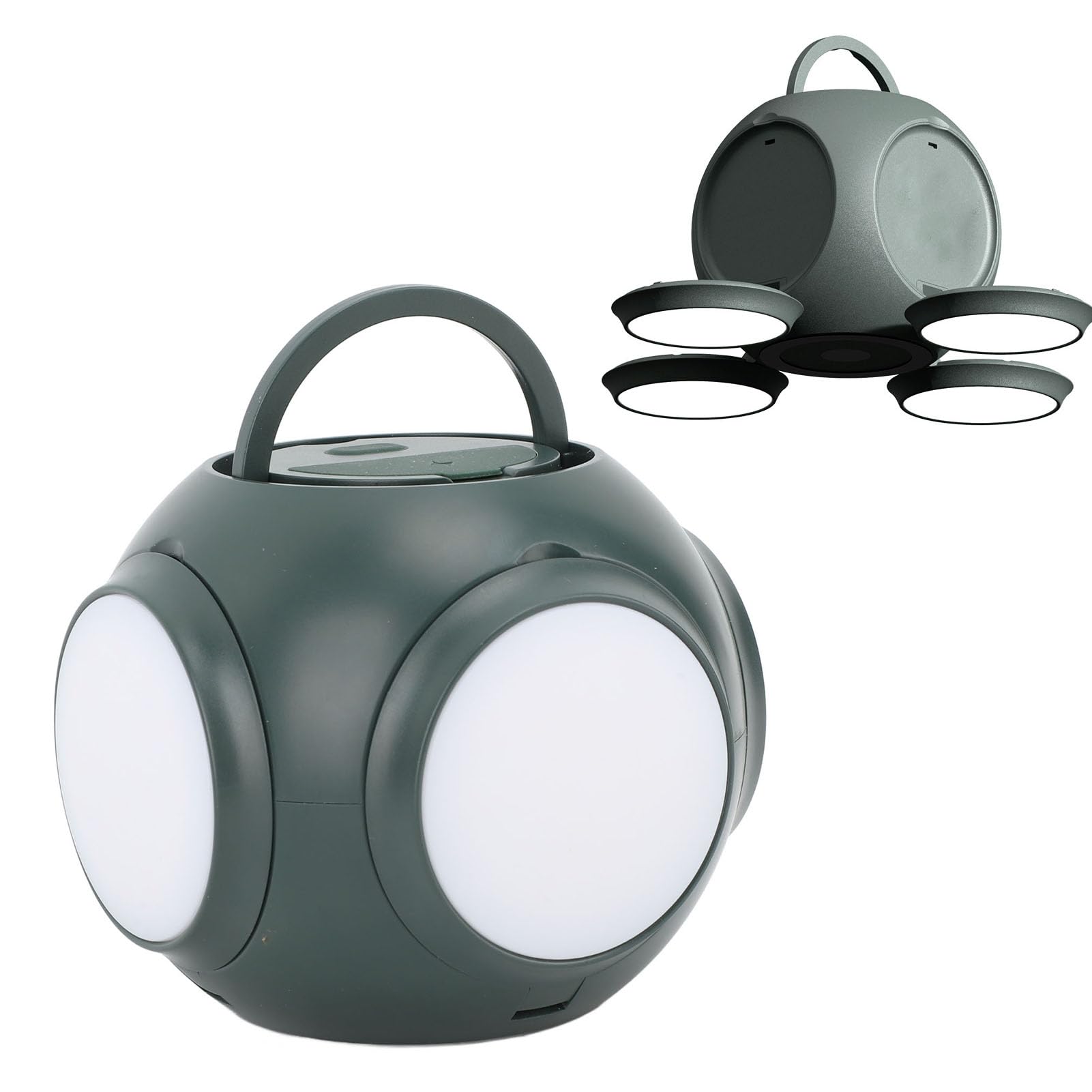 Lampka Kempingowa LED do Namiotu, Lampa Kempingowa Power Premium 10000 MAh, Przenośna Latarka Kempingowa LED z Możliwością ładowania do Wielu Celów, Przenośna Lampa Kempingowa z Akumulatorem o Dużej P