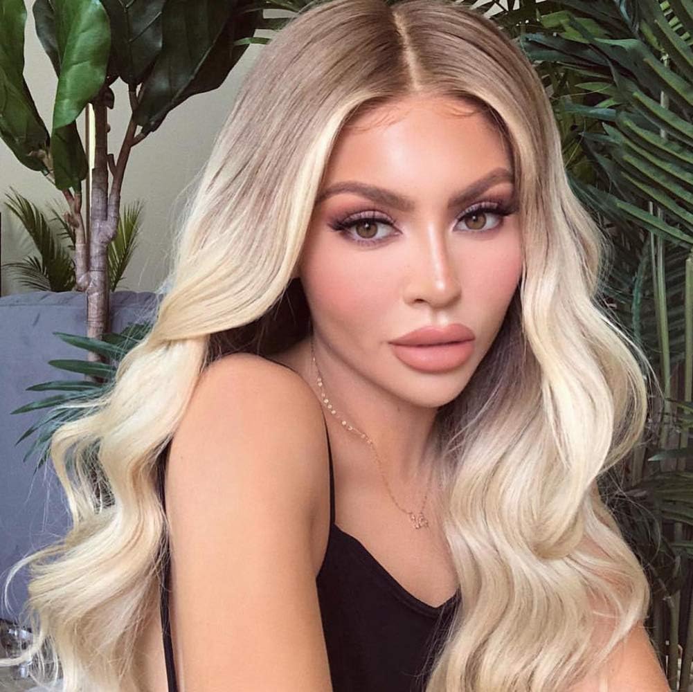 RSM Fashion Ombre Blonde Wigs for Women Dark Rooted Honey Blonde Wigs Synthetic Wig Costume Very Natural Looking Best Wigs