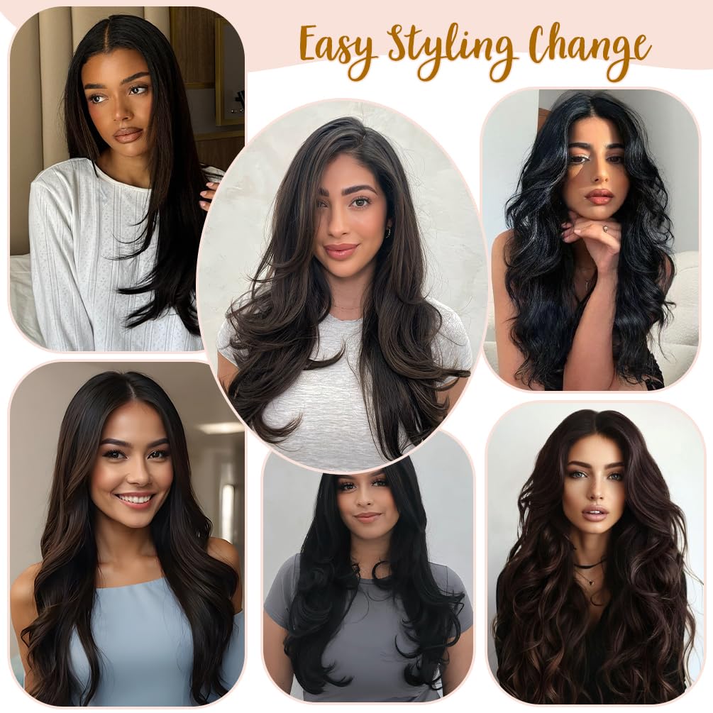 Amazon.com : Clip in Extensions 14 Inch 100g Real Human Hair  display picture 2