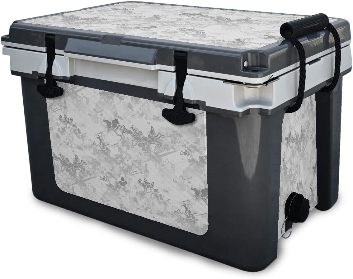 Cooler Skin Compatible with RTIC 52 QT Ultra-Light Wheeled Cooler - Almond Blossom - Premium 3M Vinyl Protective Wrap Decal Cover - Easy to Apply | Crafted in The USA by MightySkins