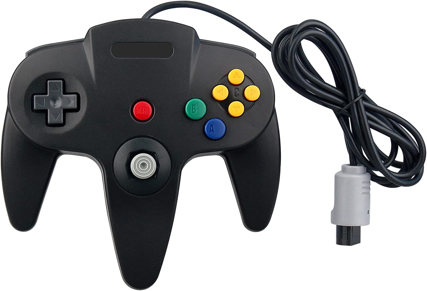 OSTENT Wired Controller Gamepad Joystick Joypad for Nintendo 64 N64 Console Video Games Color Black