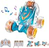 X-Verse Remote Control Car, RC Stunt Car Invincible 360°Rolling Twister with Colorful Lights & Music Switch and Spray, RC Cars for Kids Xmas Toy Cars Gift for Boys GirlsBlue
