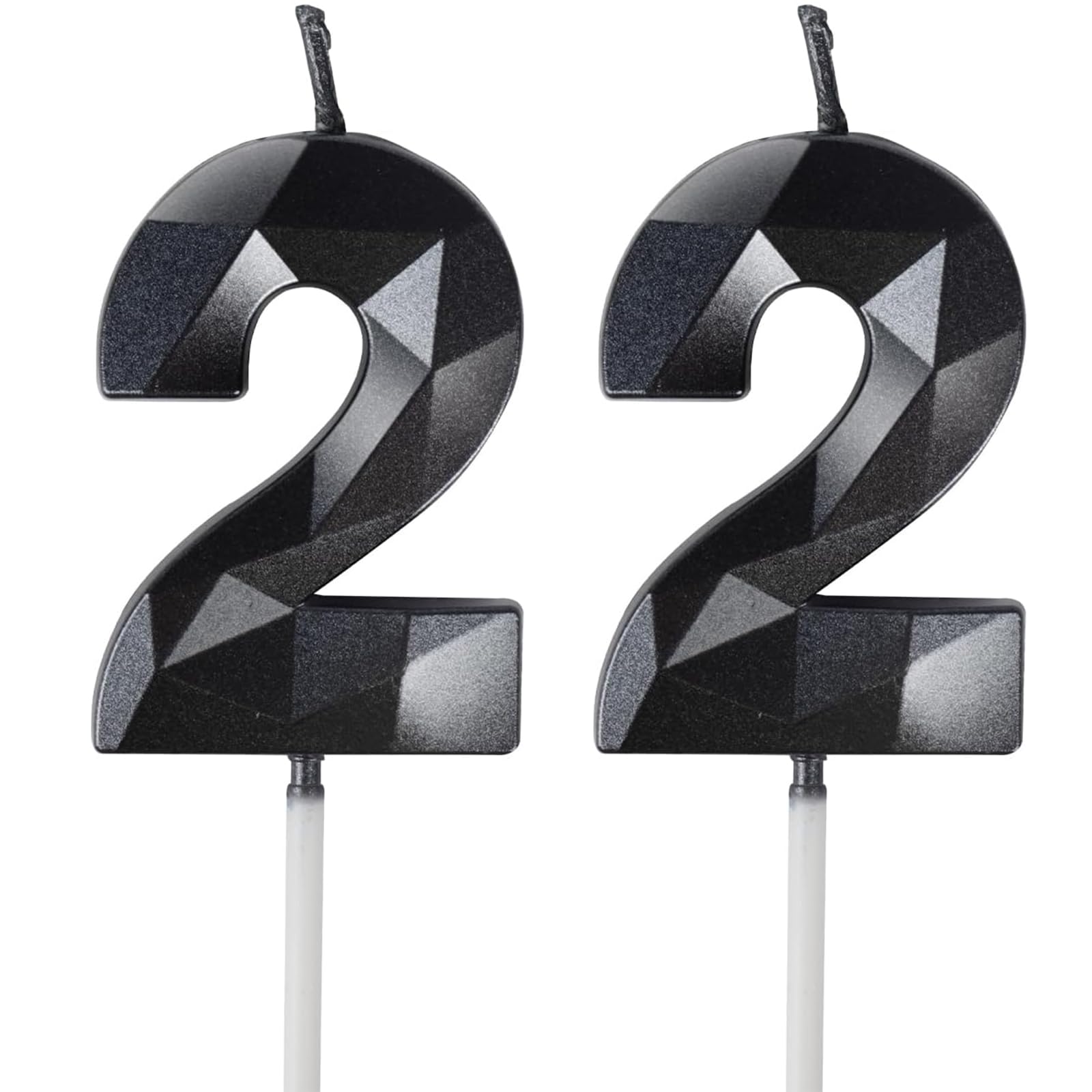 Yiran 50th Birthday Candles, Gold Number 50 Happy Birthday Candles, Cake Topper Decorations for Birthday Party, Wedding Anniversary Celebration Supply — view 89